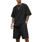 Mens Loose-Fit Summer Sports Short-Sleeve Suit
