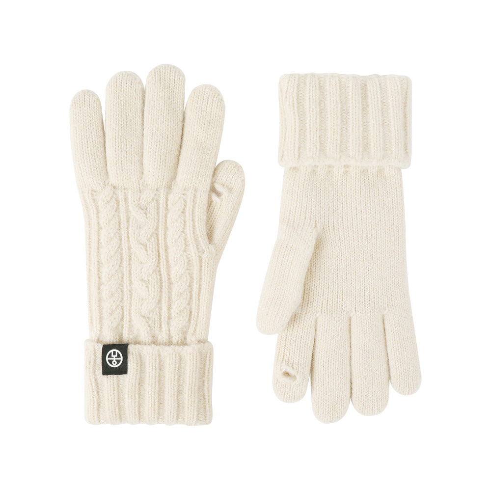 Knitted Gloves For Winter Outdoor Cycling