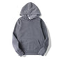AutumnWinter Fleece Solid-Color Hoodie Same Style As Loose-Fit Casual Sports Hoodie For Couples