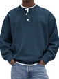 Mens Casual And Stylish Corduroy Ribbed Pullover