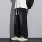 Mens Relaxed Wide Leg Minimalist And Comfortable Jeans
