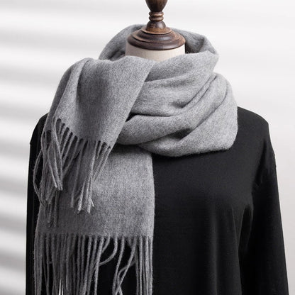 Mens Warm Versatile Solid-color Extra-thick Neck Gaiter