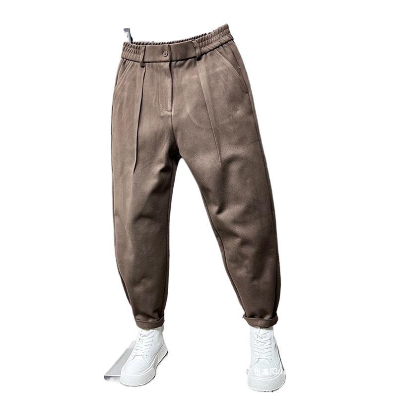 Autumn And Winter Draping Woolen Wide-leg Pants