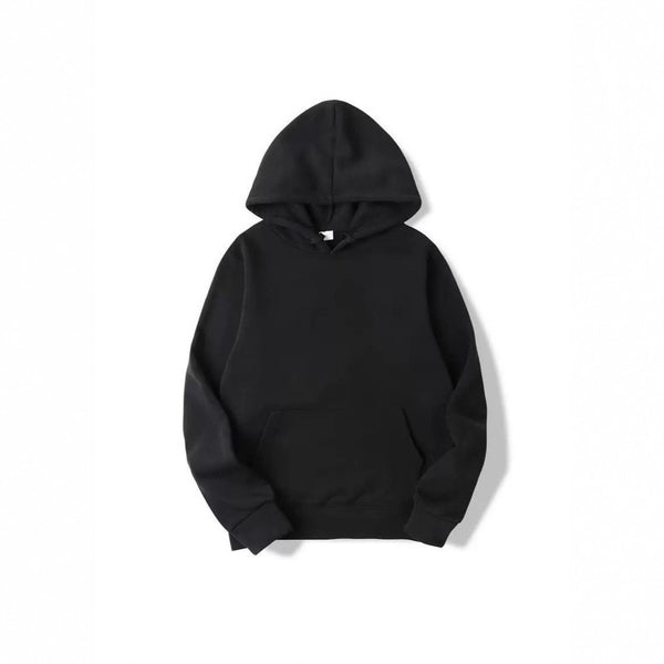 AutumnWinter Fleece Solid-Color Hoodie Same Style As Loose-Fit Casual Sports Hoodie For Couples
