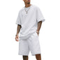 Mens Loose-Fit Summer Sports Short-Sleeve Suit