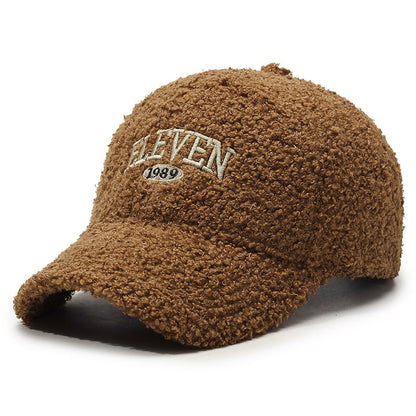 Winter Lambskin Thickened Warm Baseball Cap
