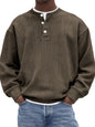 Mens Casual And Stylish Corduroy Ribbed Pullover