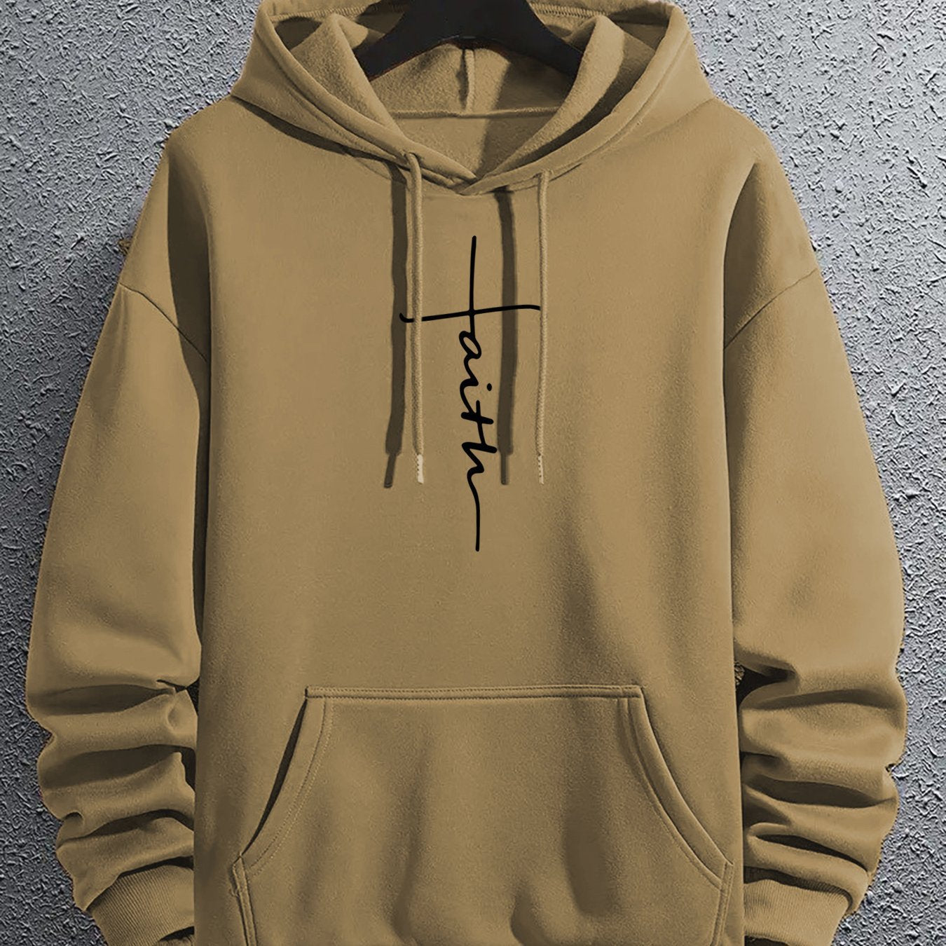 Men's Casual Printed Hoodie With Drawstring