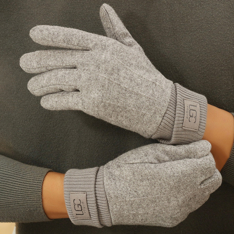 Cashmere-look Men's Winter Thermal Gloves
