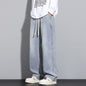 Mens Relaxed Wide Leg Minimalist And Comfortable Jeans