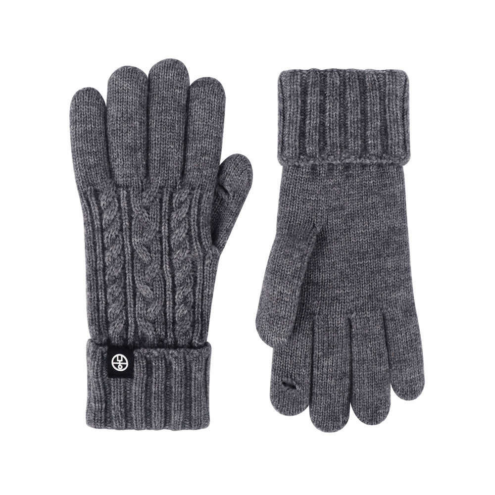 Knitted Gloves For Winter Outdoor Cycling