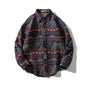 Men's Retro Fashion Long Sleeve Plaid Shirt