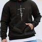 Men's Casual Printed Hoodie With Drawstring
