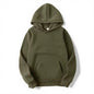 AutumnWinter Fleece Solid-Color Hoodie Same Style As Loose-Fit Casual Sports Hoodie For Couples