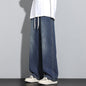 Mens Relaxed Wide Leg Minimalist And Comfortable Jeans