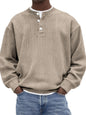 Mens Casual And Stylish Corduroy Ribbed Pullover