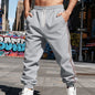 Men's Thickened Fleece-Lined Vertical-Stripe Sweatpants