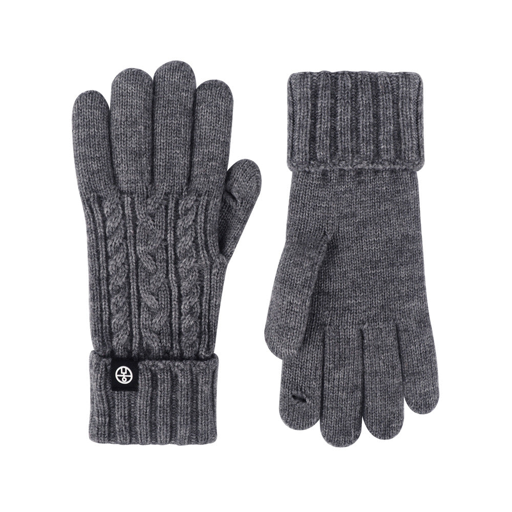 Knitted Gloves For Winter Outdoor Cycling