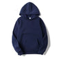 AutumnWinter Fleece Solid-Color Hoodie Same Style As Loose-Fit Casual Sports Hoodie For Couples