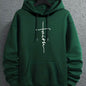 Men's Casual Printed Hoodie With Drawstring