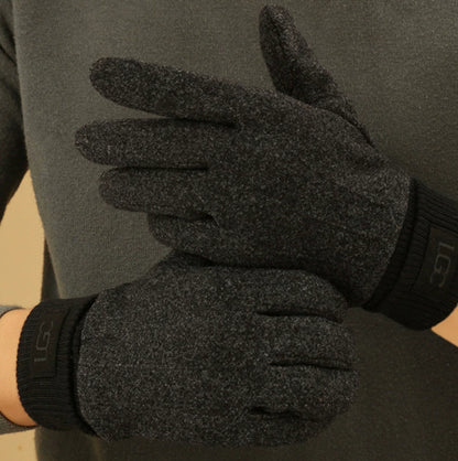 Cashmere-look Men's Winter Thermal Gloves