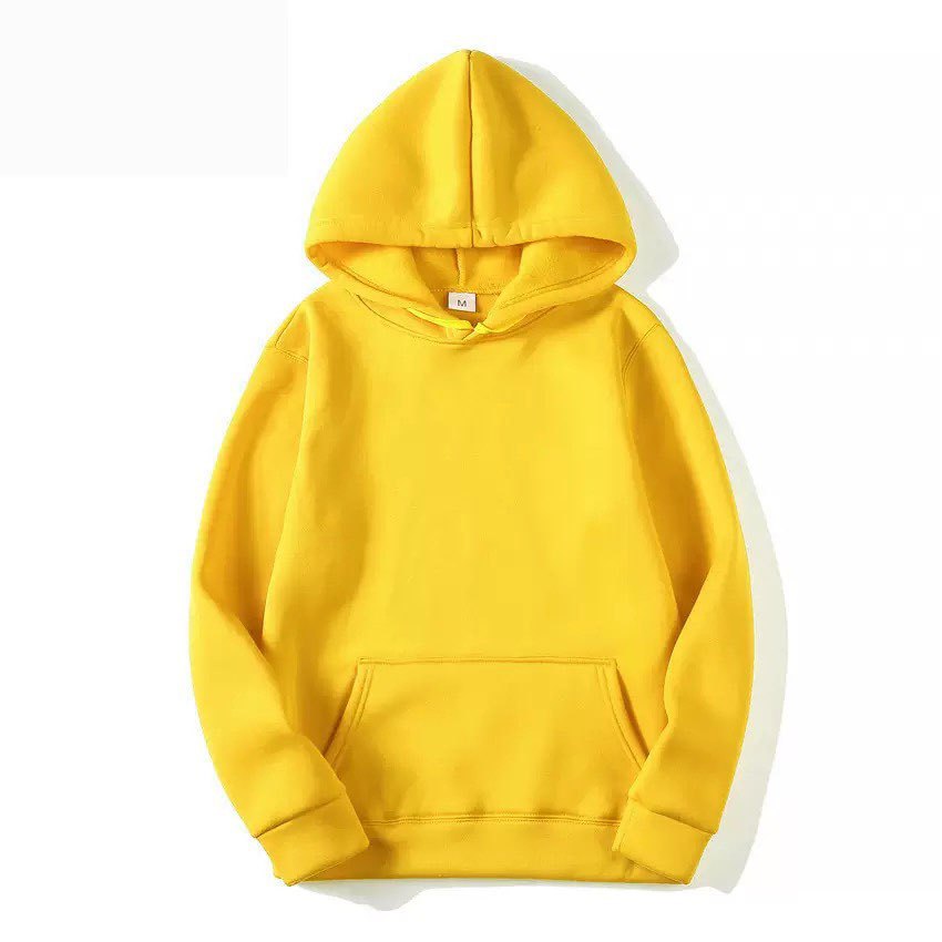 AutumnWinter Fleece Solid-Color Hoodie Same Style As Loose-Fit Casual Sports Hoodie For Couples